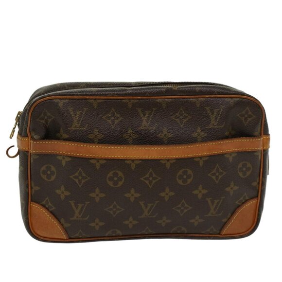 LOUIS VUITTON Monogram Compiegne 28 Clutch Bag - Picture 1 of 16